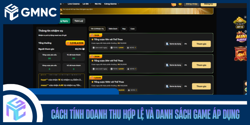 Cách Tính Doanh Thu Hợp Lệ Và Danh Sách Game Áp Dụng