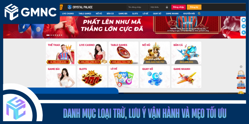 Danh Mục Loại Trừ, Lưu Ý Vận Hành Và Mẹo Tối Ưu