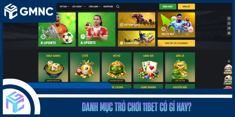Danh Mục Trò Chơi 11Bet Có Gì Hay?
