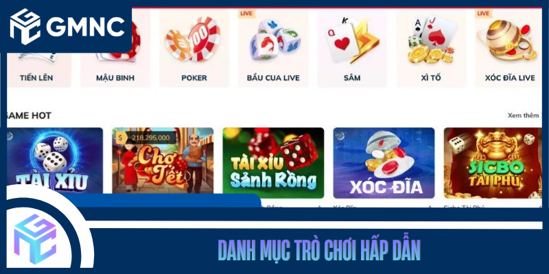Danh Mục Trò Chơi Hấp Dẫn