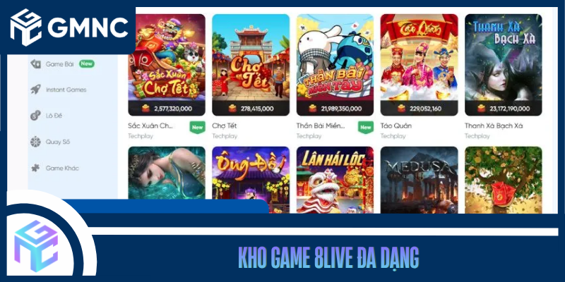 Kho Game 8Live Đa Dạng