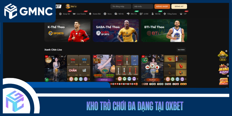Kho Trò Chơi Đa Dạng Tại Oxbet