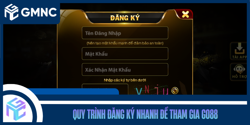 Quy Trình Đăng Ký Nhanh Để Tham Gia Go88
