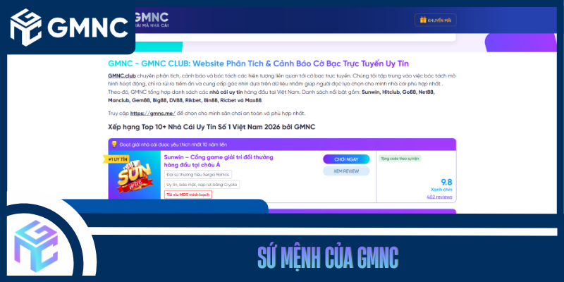Sứ Mệnh Của GMNC