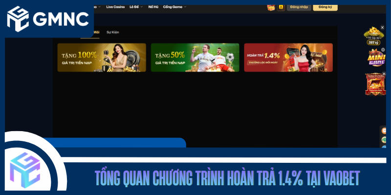 Tổng Quan Chương Trình Hoàn Trả 1.4% Tại Vaobet